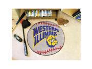 27 diameter Western Illinois University Baseball Mat