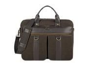 United States Luggage EXE3353 Bradford Briefcase With Zipper Espresso 15.6 in.