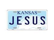 Smart Blonde LP 6633 Jesus Kansas Novelty Metal License Plate