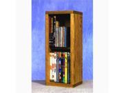 Wood Shed 215 Combo Solid Oak 2 Row Dowel CD DVD Cabinet Tower