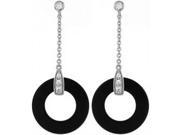 Doma Jewellery DJS02096 Sterling Silver Rhodium Plated Earring with CZ