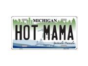 Smart Blonde LP 6134 Hot Mama Michigan Metal Novelty License Plate
