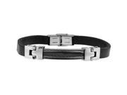 Doma Jewellery MAS02601 Stainless Steel Leather Bracelet