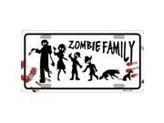 Smart Blonde LP 6878 Zombie Family White Novelty Metal License Plate
