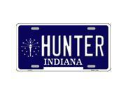 Smart Blonde LP 5101 Hunter Indiana State Background Metal Novelty License Plate