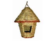 World Source Partners Woven Rope With Roof Roosting Pocket Natural BA05201