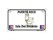 Smart Blonde MP 1170 Puerto Rico Island Background Metal Novelty Motorcycle License Plate