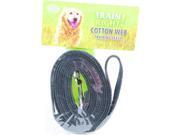 Coastal Pet Products 827904 Train Right Cotton Web Training Leash Black 10 ft.