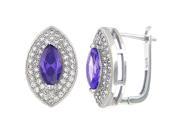 Doma Jewellery MAS09153 Sterling Silver Huggy Earring with Micro Set Cubic Zirconia