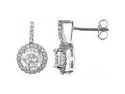 Doma Jewellery DJS02116 Sterling Silver Rhodium Plated Earring with CZ