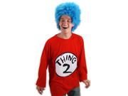 RG Costumes 40223 Small Medium Dr Seuss Thing 2 T Shirt Adult Costume Kit
