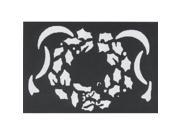 Costumes For All Occasions FP70 Stencil Xmas Wreath Brass