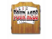 Four Aces Dart Cabinet includes Darts and Board