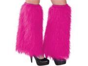 Amscan 397283.103 Leg Warmers Plush Bright Pink Pack of 3