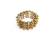 Alur Jewelry 16200GD Plastic Spike Bracelet in Gold