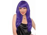 Amscan 397285.14 Glamourous Wig Purple Pack of 3
