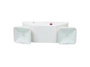 Morris Products 73122 Emergency Lighting Units Low Profile Side Lights Remote Capable White