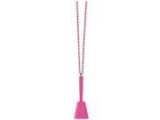 Amscan 396435.103 Clacker Necklace Bright Pink Pack of 12