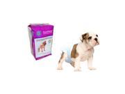 Poochpad DDSM01 Small Disposable Diaper Fits Dogs 8 Pounds to 15 Pounds Pack of 12
