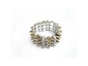 Alur Jewelry 16200SV Plastic Spike Bracelet in Silver