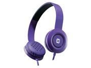 IHOME iB35UBC Stereo Headphones with Flat Cable Purple