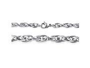 Doma Jewellery SSSSN01822 Stainless Steel Necklace Rope Style 4.5 mm. Length 18 1 22 in.