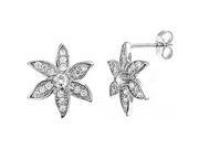 Doma Jewellery DJS02118 Sterling Silver Rhodium Plated Earring with CZ