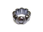 Alur Jewelry 16205HT Plastic Cuff Bracelet in Hematite