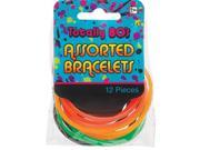 Amscan 840583 Adult 80s Jelly Bracelets Pack of 12