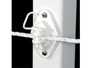 Powerfields R PL25 W Wood Post Pin Lock Insulator White Bag of 25