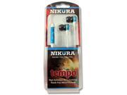Nikura NI TEMPO BLU Tempo High Definition Noise Isolating Hands Free Metal Earphone Blue