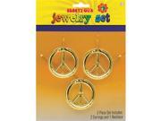 Amscan 840575 60s Peace Jewelry Set Pack of 36
