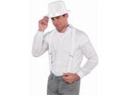 Amscan 397282.08 Suspenders Frosty White Pack of 12