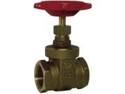 Red White Valve 154102 Rwv Brass Gate Valve With Threaded Ends 1 .5 In. Lead Free