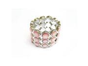 Alur Jewelry 16204PK Plastic Stud Bracelet in Pink