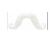 Amscan 390122.08 Handlebar Moustache White Pack of 12