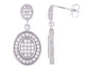 Doma Jewellery MAS01119 Sterling Silver Earrings with Micro Set Cubic Zirconia