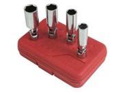 Sunex Tools SU8844 4 Pieces 3 8 Drive Universal Spark Plug Socket Set