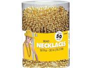 Amscan 395801.19 Bead Necklaces Gold Pack of 200