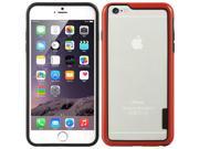 DreamWireless BPTPCIP6LBKRD Apple iPhone 6 Plus Candy Bumper Hard Case Black Tpu Plus Red Pc