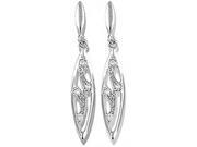 Doma Jewellery DJS02134 Sterling Silver Rhodium Plated Earring with CZ