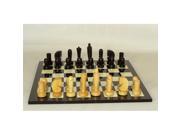 Worldwise Imports 40BB 917 Berliner On Black Geometric Board Chess Set
