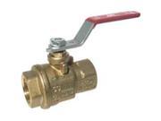 Red White Valve 154119 Rwv Brass Ball Valve With Threaded Ends 1 .25 In. Lead Free