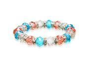 Alexander Kalifano BLUE BGG 16 Gorgeous Glass Bracelet Multi Colored