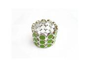 Alur Jewelry 16203GN Plastic Color Drip Bracelet in Green