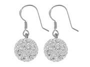 Doma Jewellery SSEZ578 12M Sterling Silver Earring With Crystal 12 mm. diameter