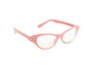 Amscan 250020 Glasses Vintage Pink Clear Pack of 4