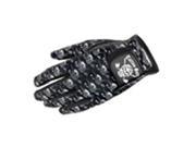 Tattoo Golf A035 XXL Ladies Cabretta Leather Skull Pattern Golf Glove Black Left Hand XXL