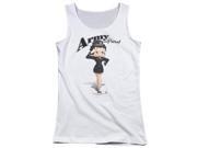 Trevco Boop Army Boop Juniors Tank Top White Extra Large