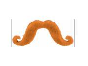 Amscan 390122.05 Handlebar Moustache Orange Pack of 12